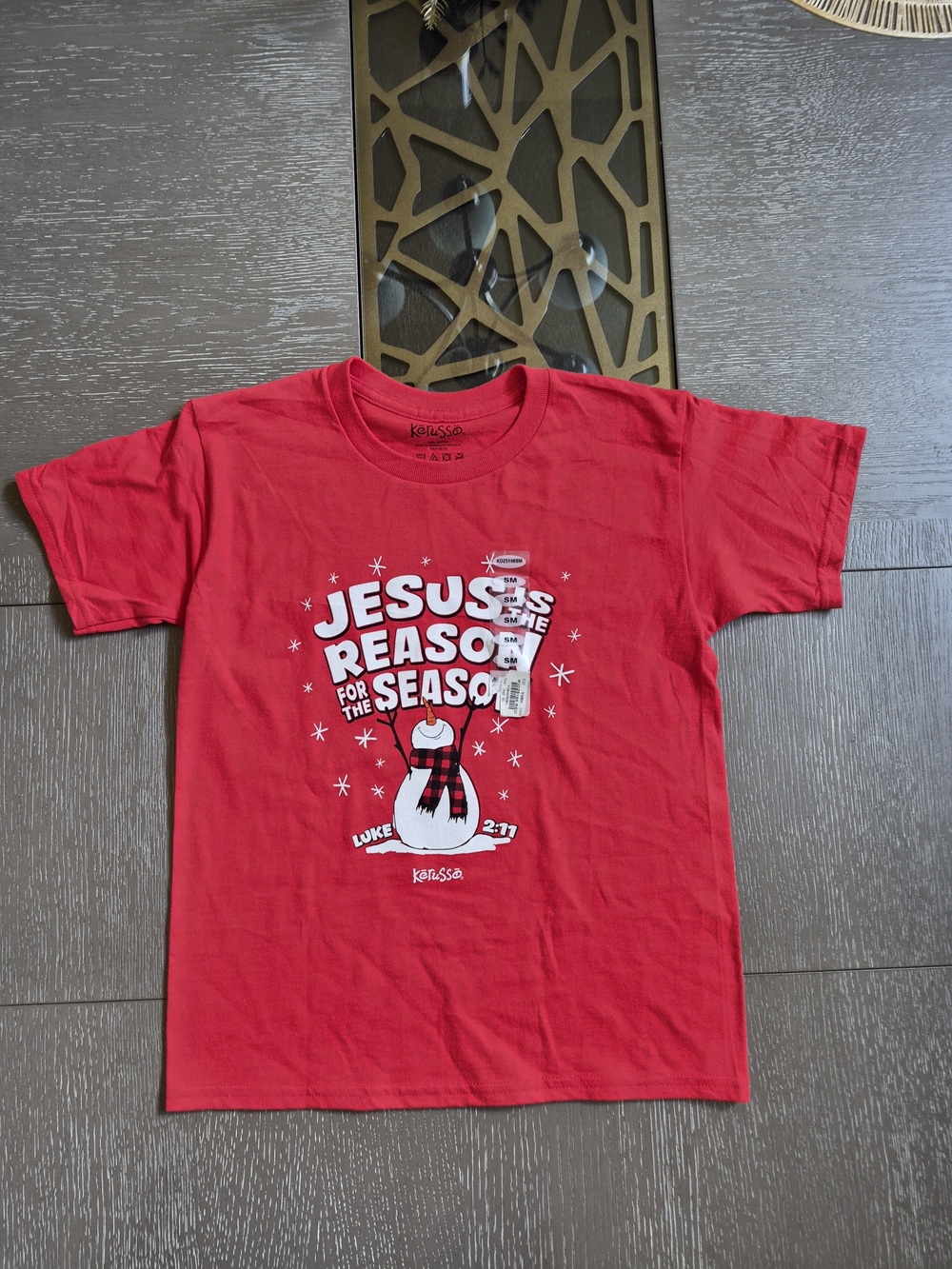 Kids' Red Graphic Tee - Jesus Reason for the Season